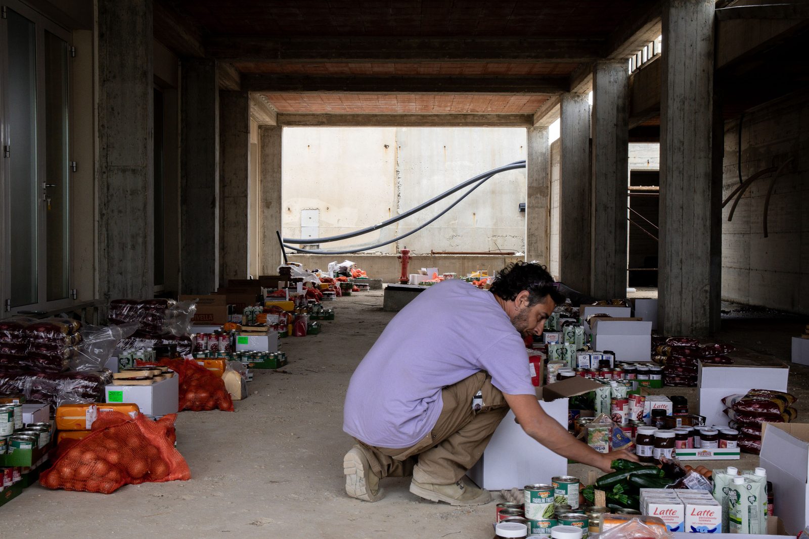 Humanitarian aid loaded for Gaza — food, medical supplies, and childcare essentials
