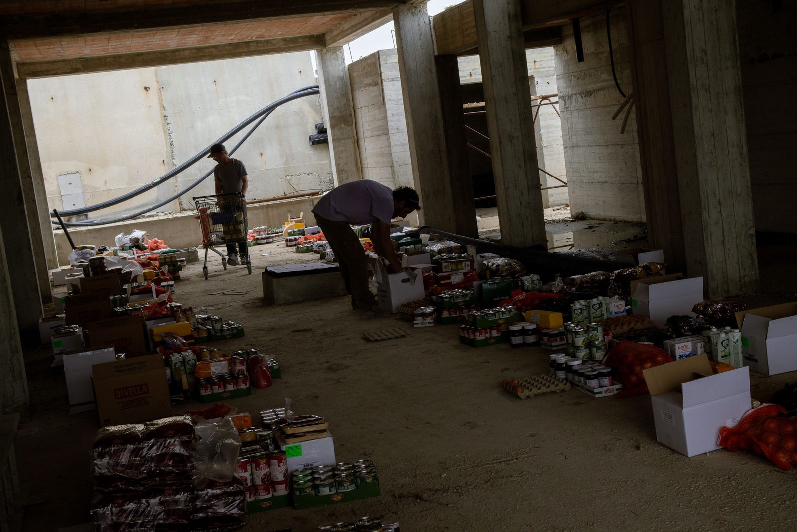 Humanitarian aid loaded for Gaza — food, medical supplies, and childcare essentials