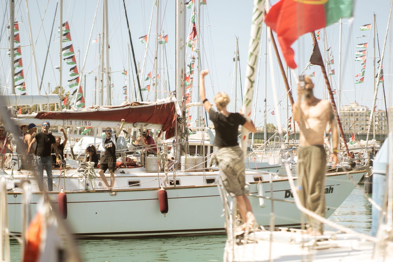 The Sicily launch — the expanded fleet departs Augusta harbour for Gaza