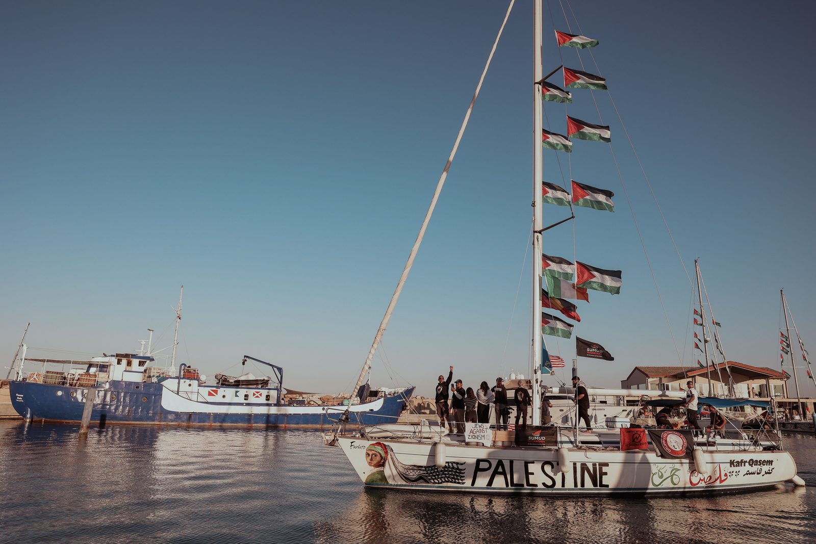 The Sicily launch — the expanded fleet departs Augusta harbour for Gaza