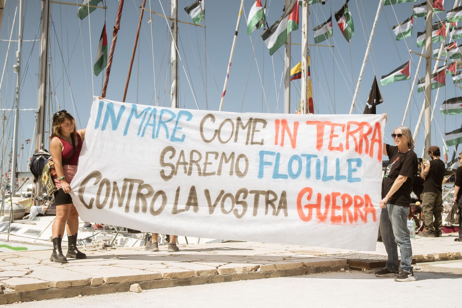 The Sicily launch — the expanded fleet departs Augusta harbour for Gaza